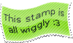 stamp is wavy in shape: text this stamp is all wiggly cute emoticon face